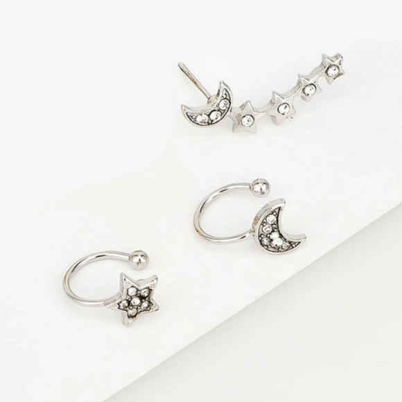 *Chloe* Ear Cuff and Stud Earring Set - Picture 3 of 3